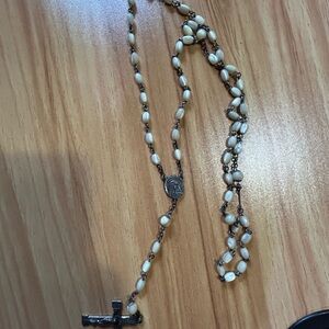 Vintage Mother of Pearl Beaded Rosary